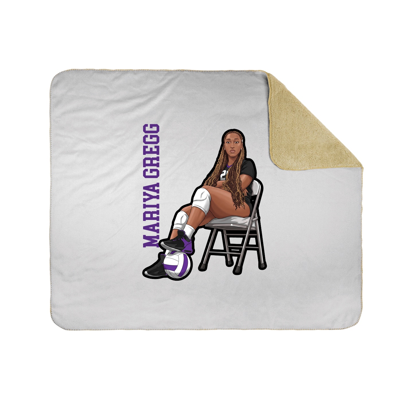 50x60 Sherpa Lined Throw Blanket