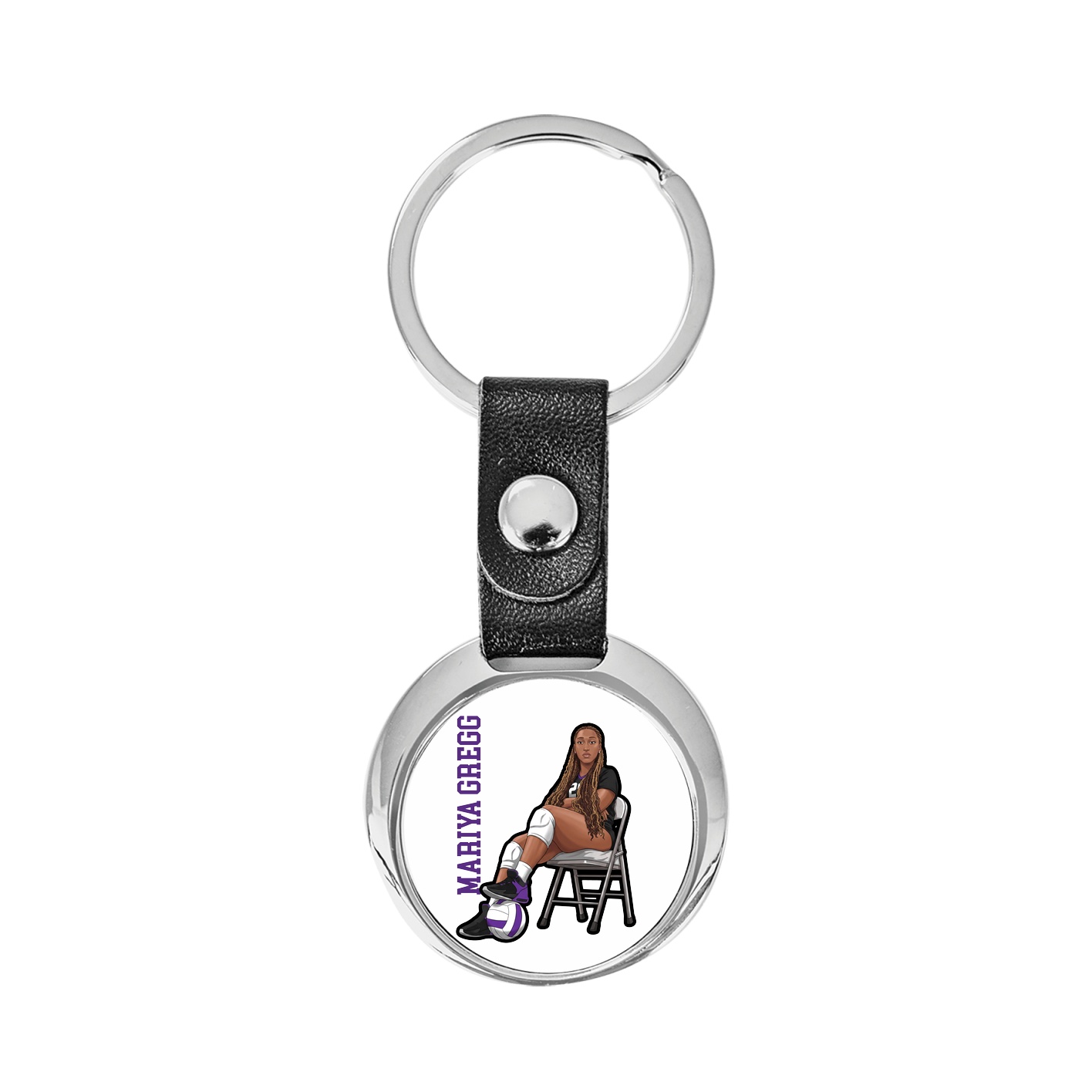 Key Chain — Name Vertical in Classic