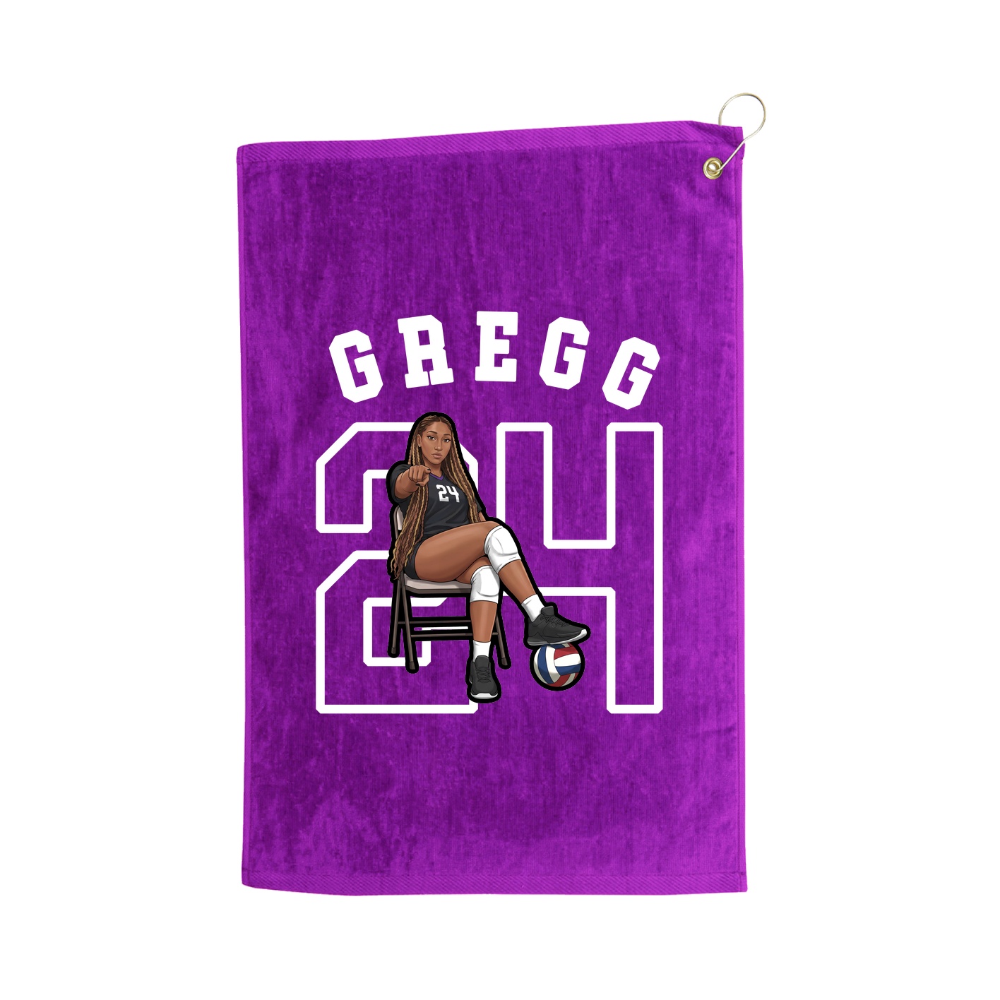 Golf Towel — Shirsey Arch in Purple