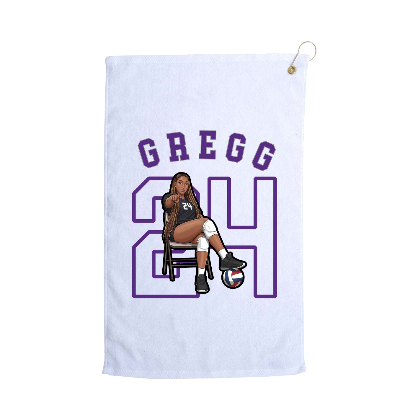 Golf Towel — Shirsey Arch in White