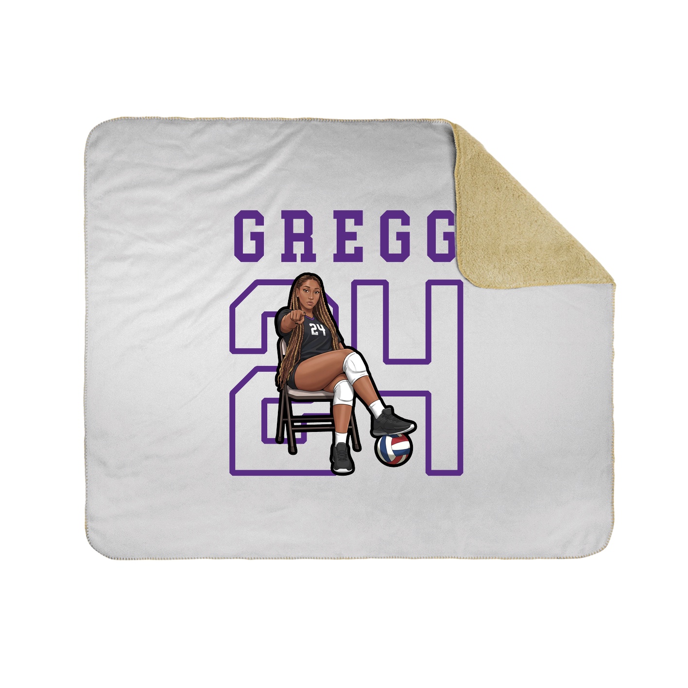 Throw Blanket — Shirsey in White