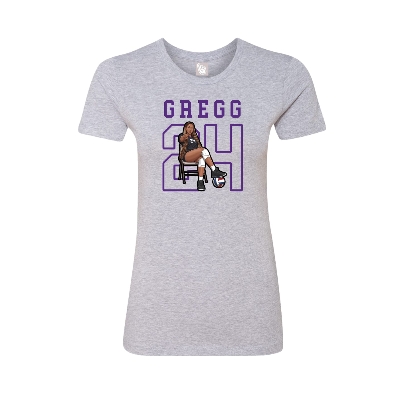 Fitted Women's Tee — Shirsey in Grey