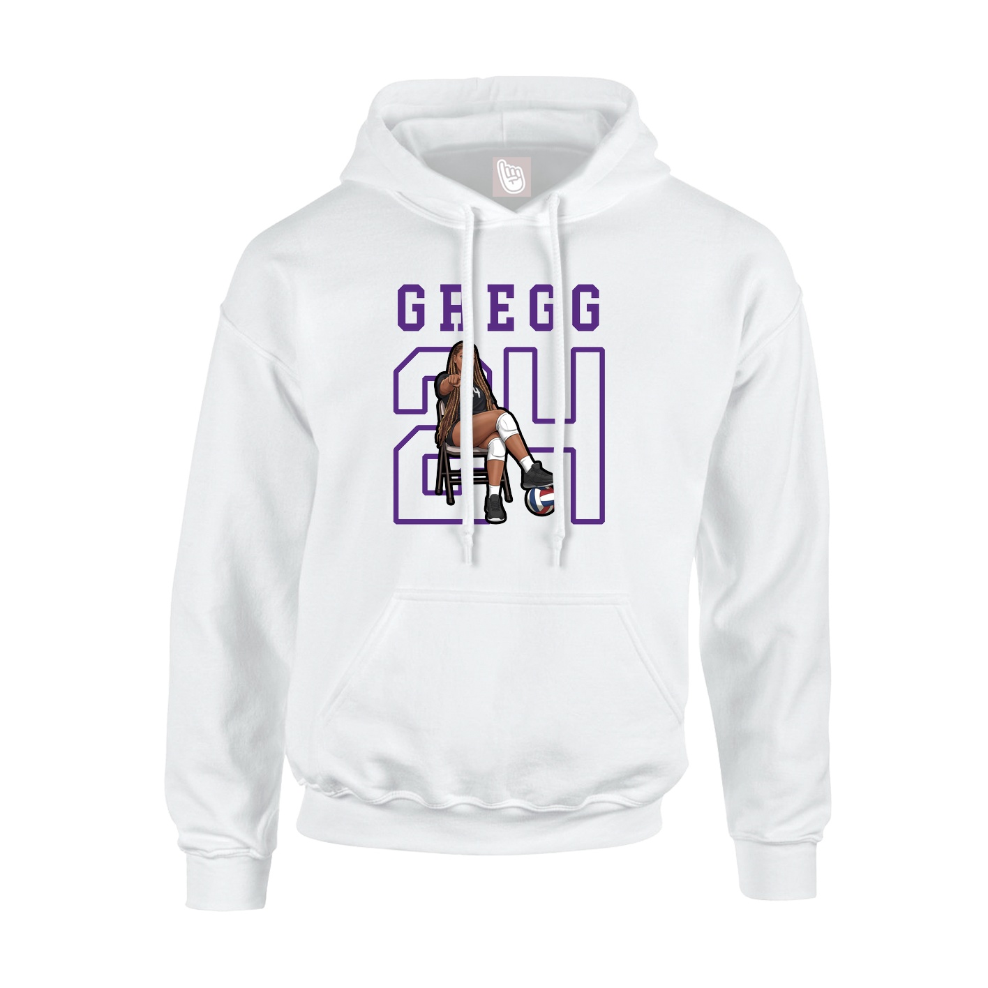 Hoodie — Shirsey in White