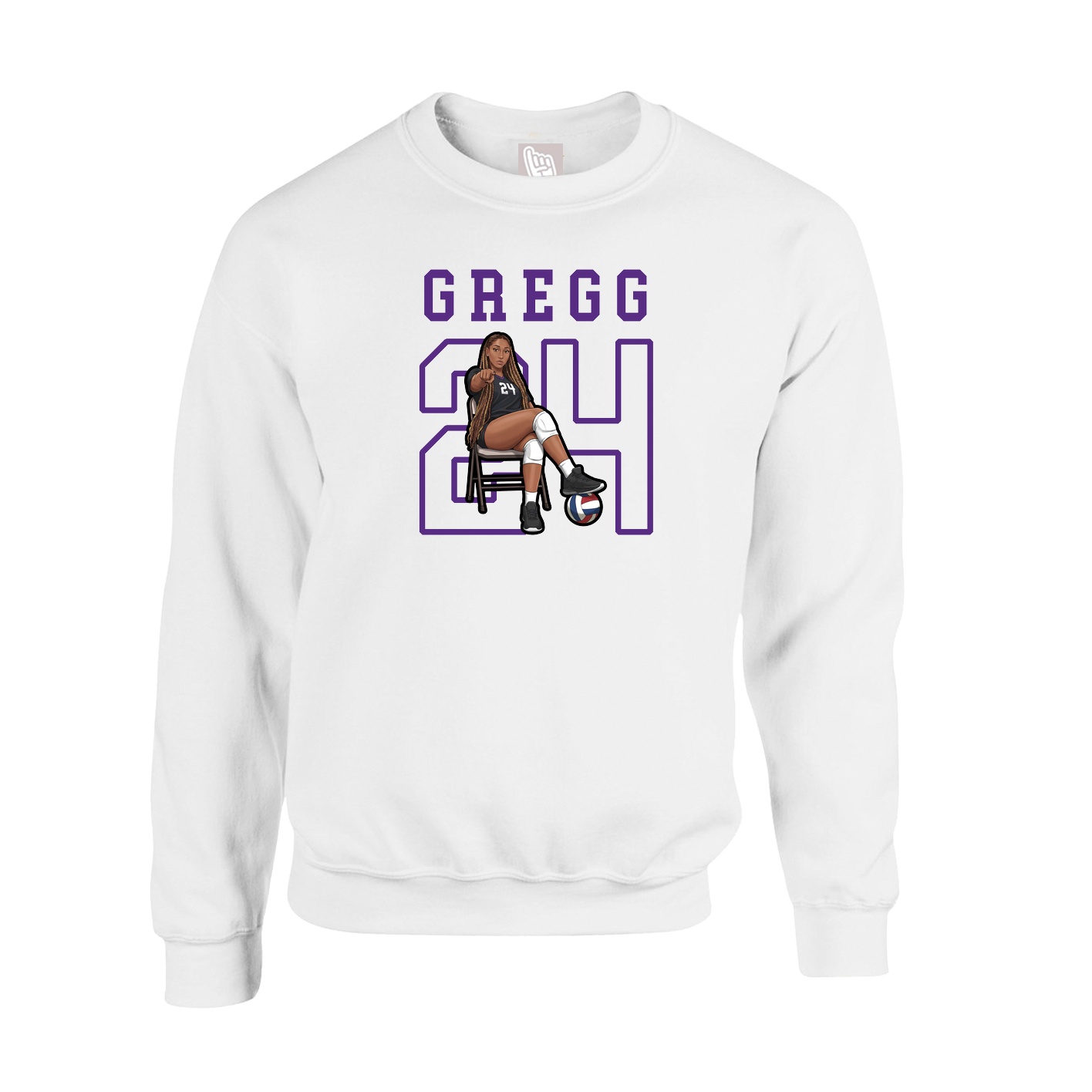 Fleece Crew — Shirsey in White