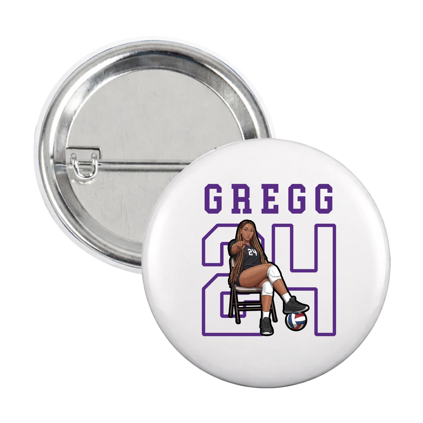 Game Day Button — Shirsey in White