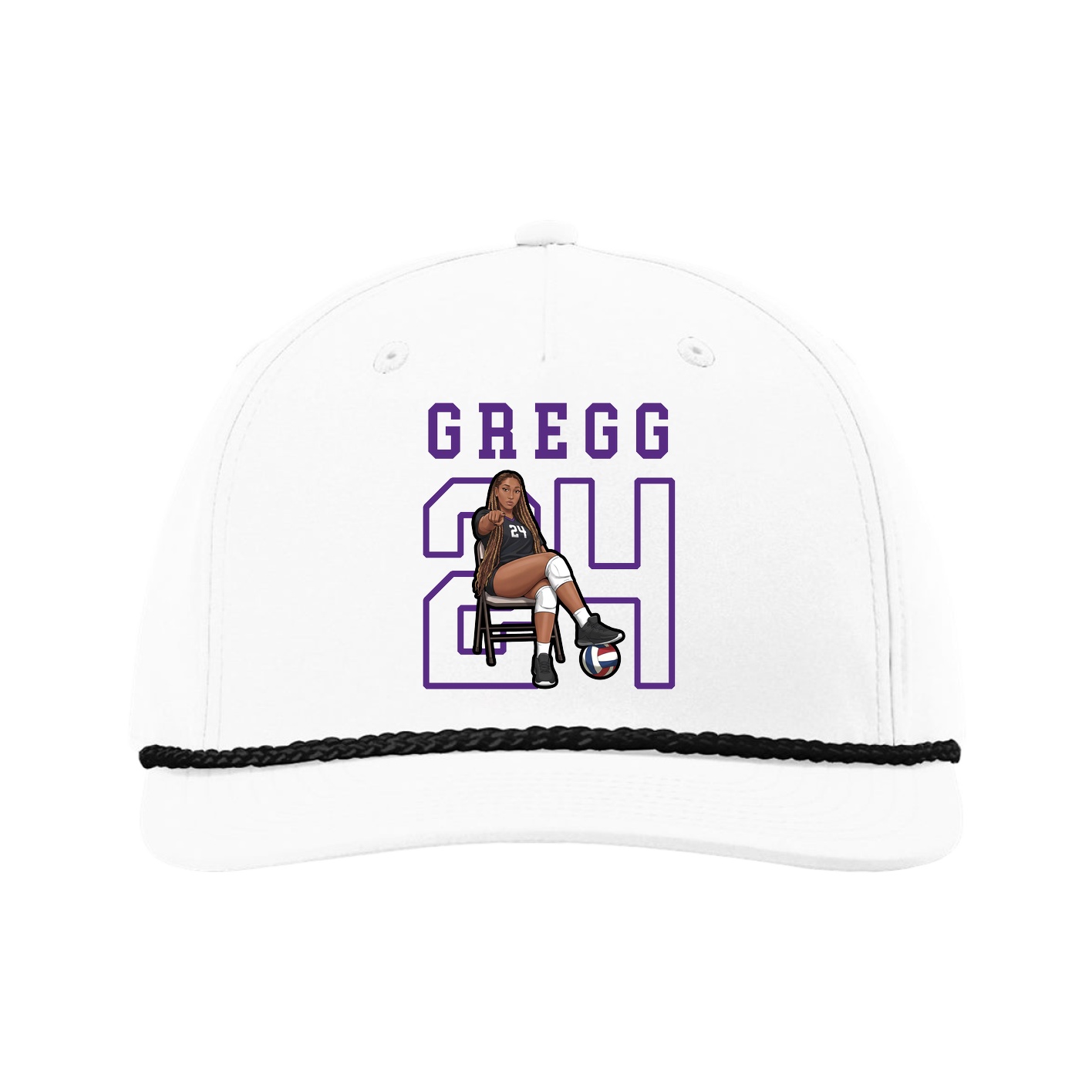 Five-Panel Classic Rope Cap — Shirsey in White