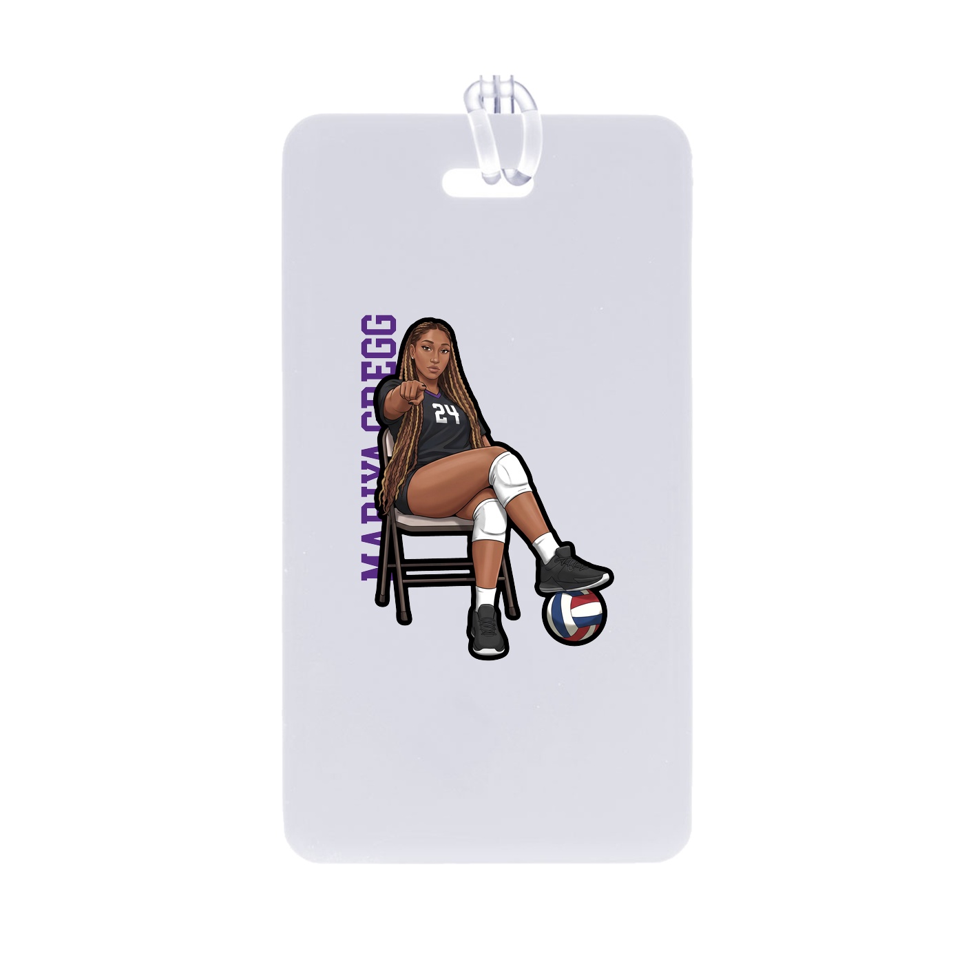 Bag Tag — Name Vertical in Classic
