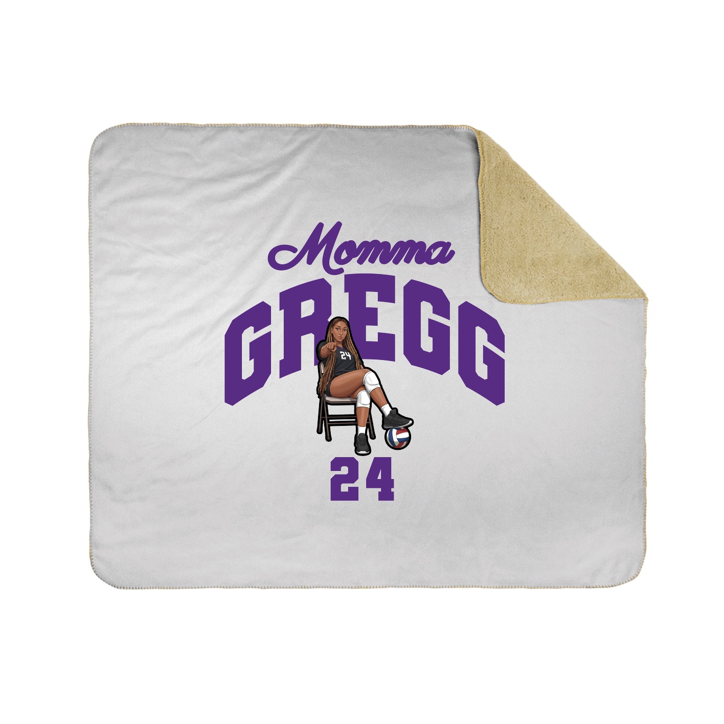 Throw Blanket — Mothers Day Arch in White