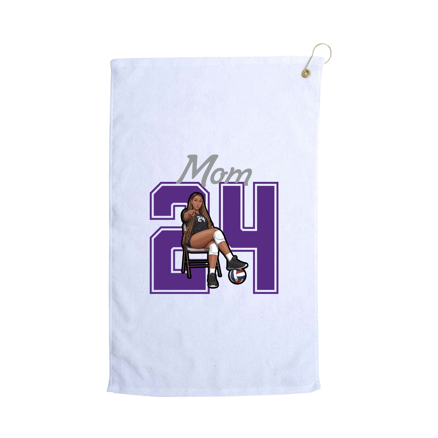 Golf Towel — Mothers Day Shirsey in White