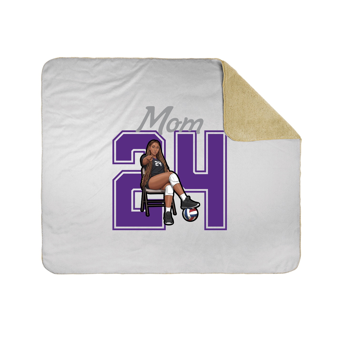 Throw Blanket — Mothers Day Shirsey in White