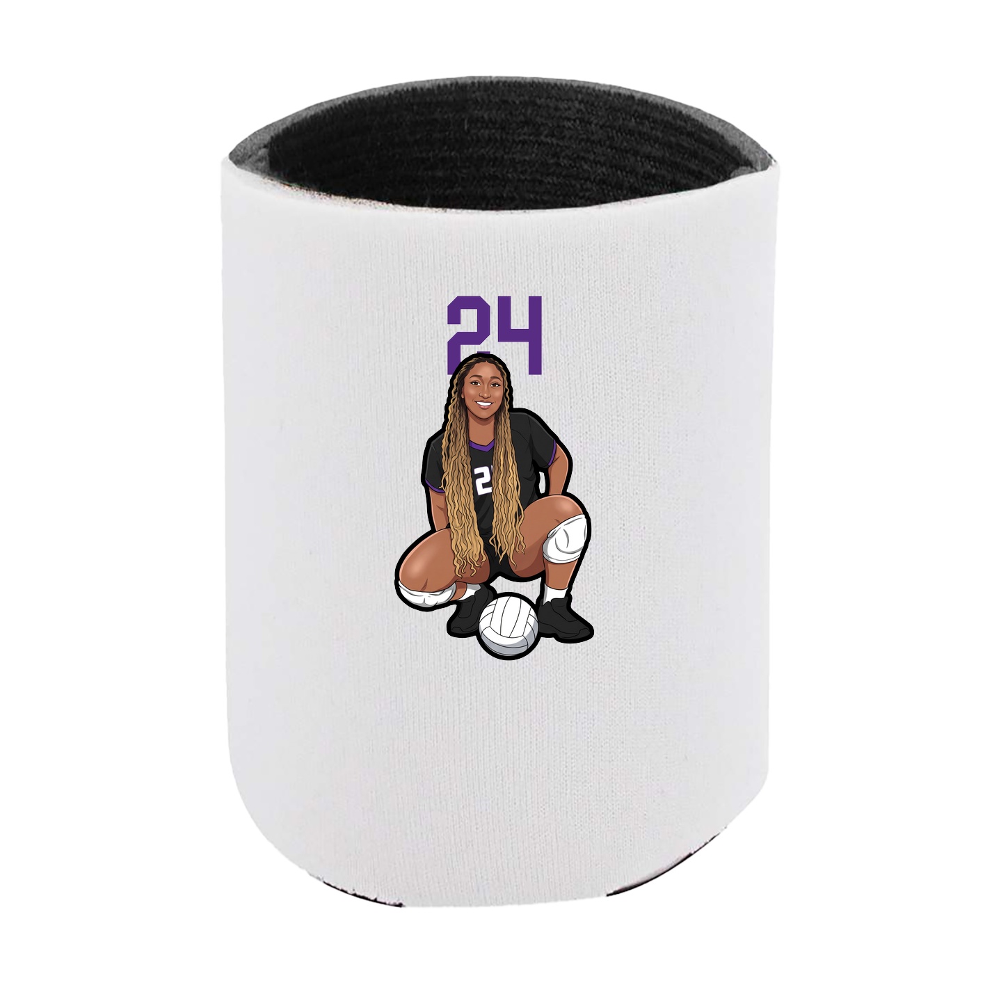 Can Holder — Number Top in White