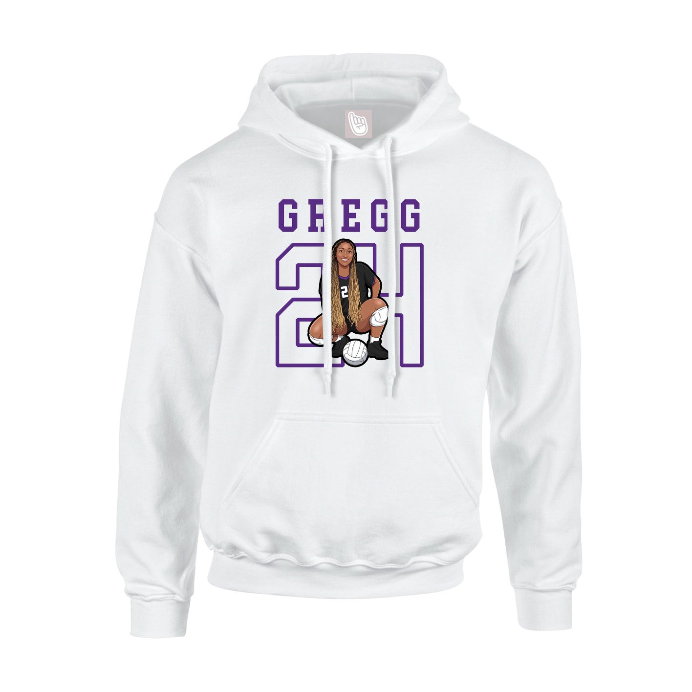 Youth Hoodie — Shirsey in White