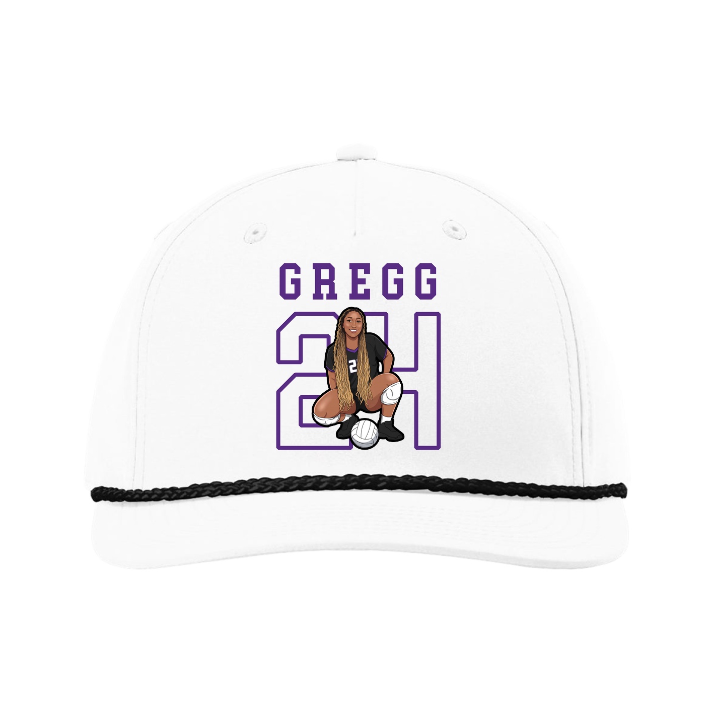 Five-Panel Classic Rope Cap — Shirsey in White