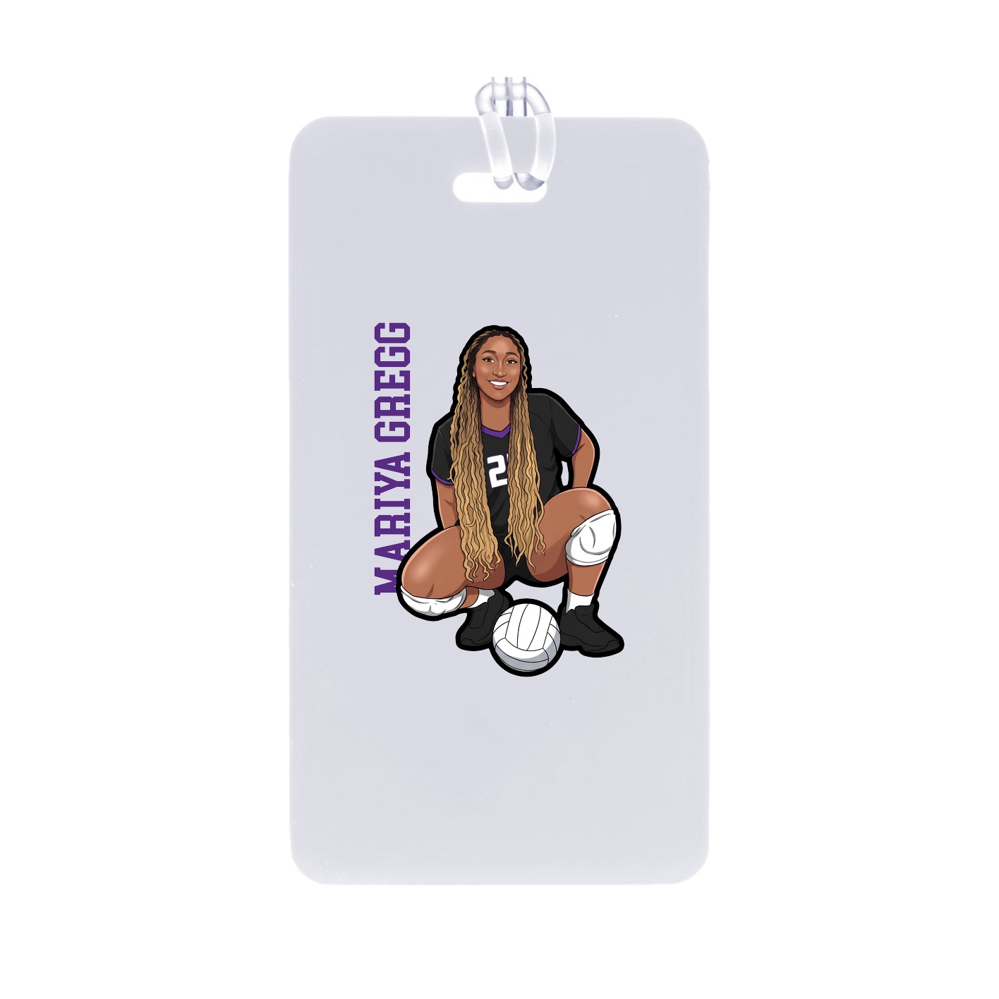 Bag Tag — Name Vertical in Classic