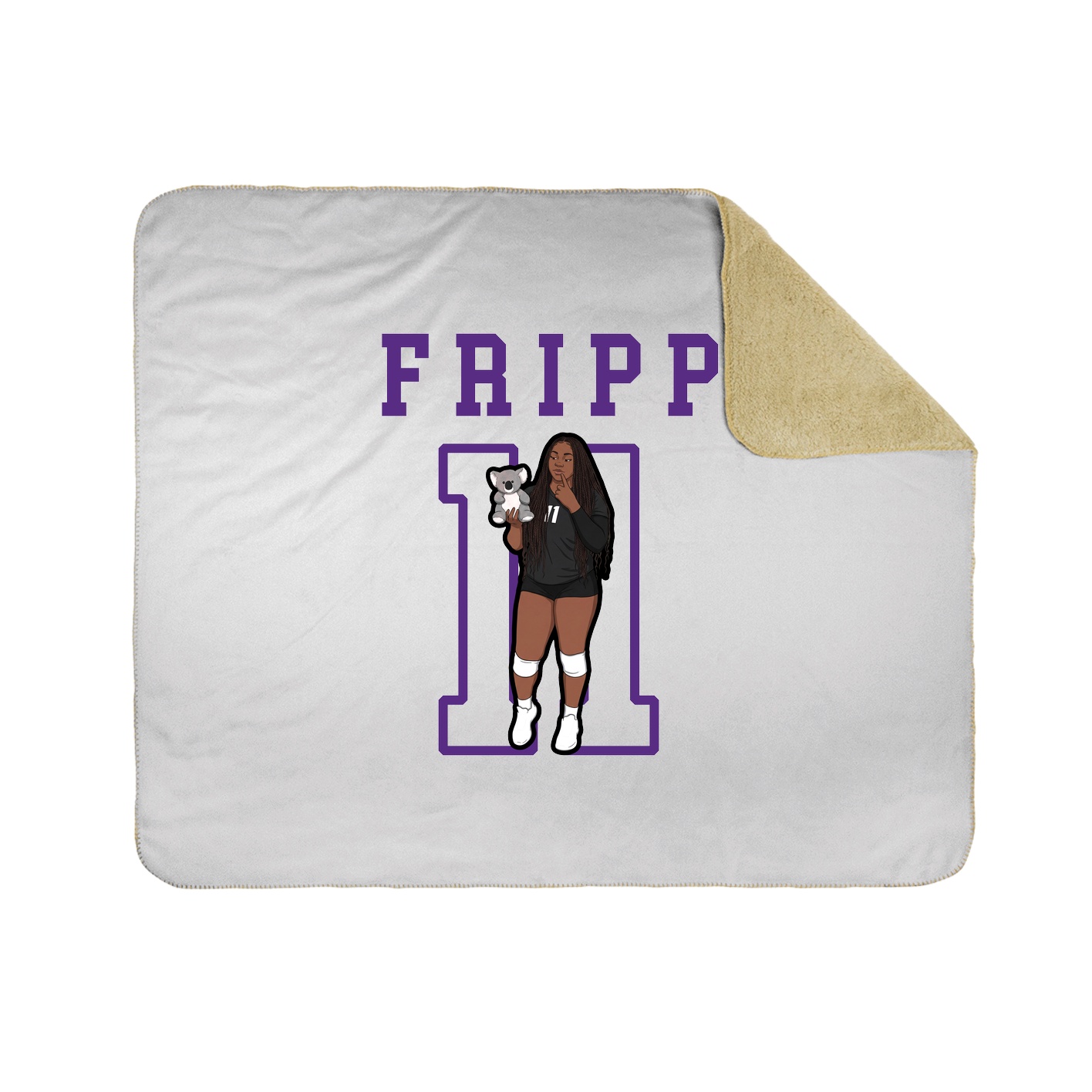 Throw Blanket — Shirsey in White