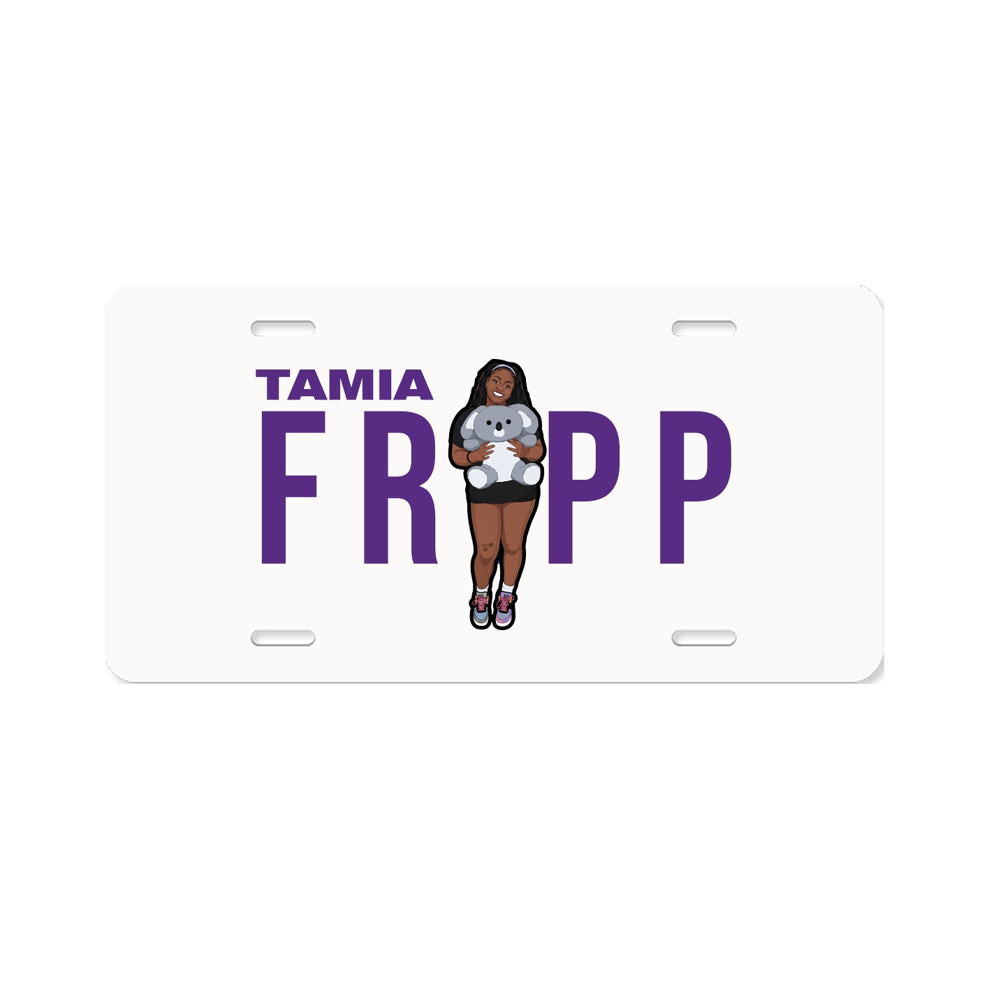 License Plate — Player Name in Classic