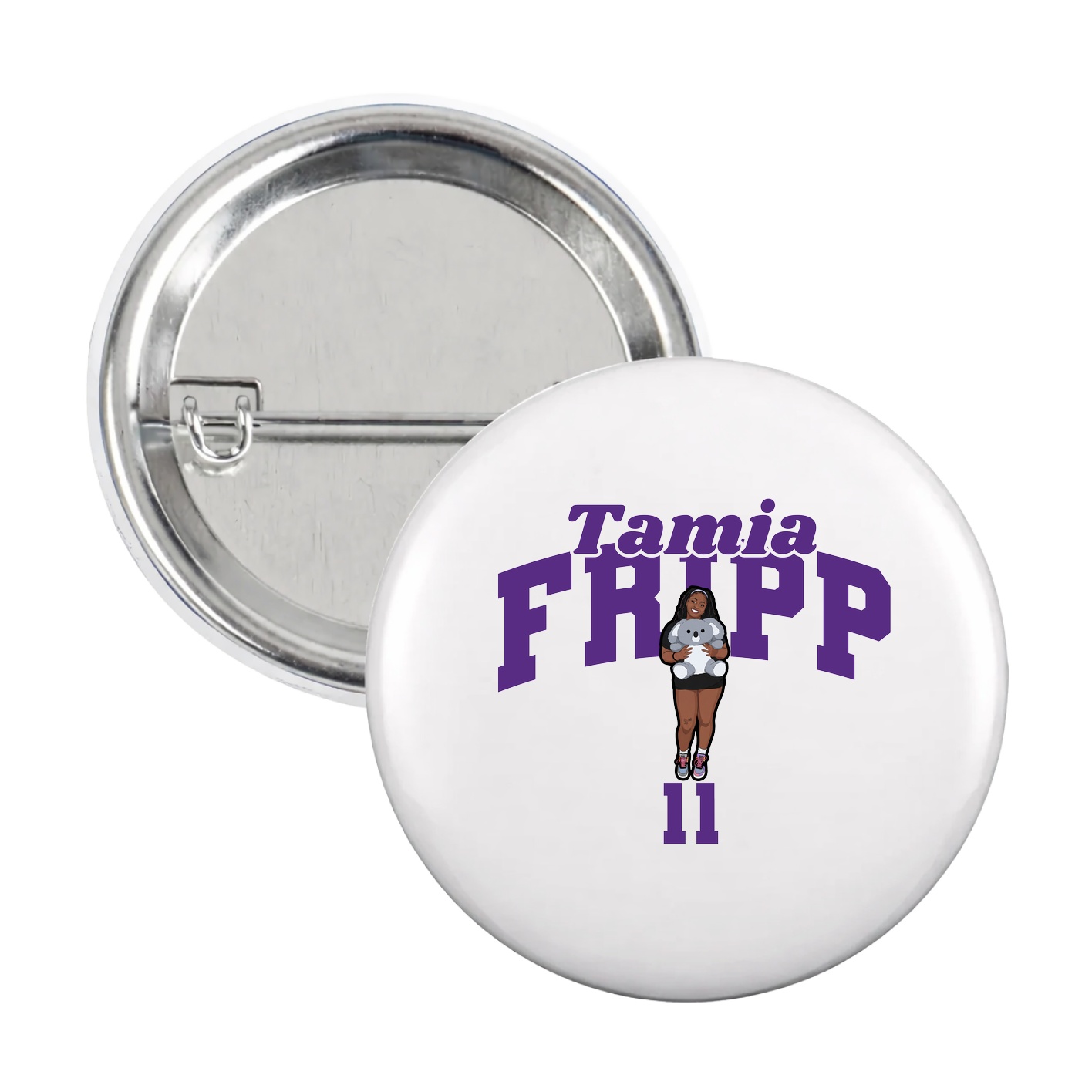 Game Day Button — Signature Arch in White