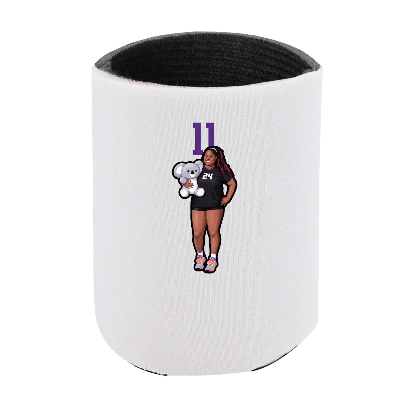 Can Holder — Number Top in White