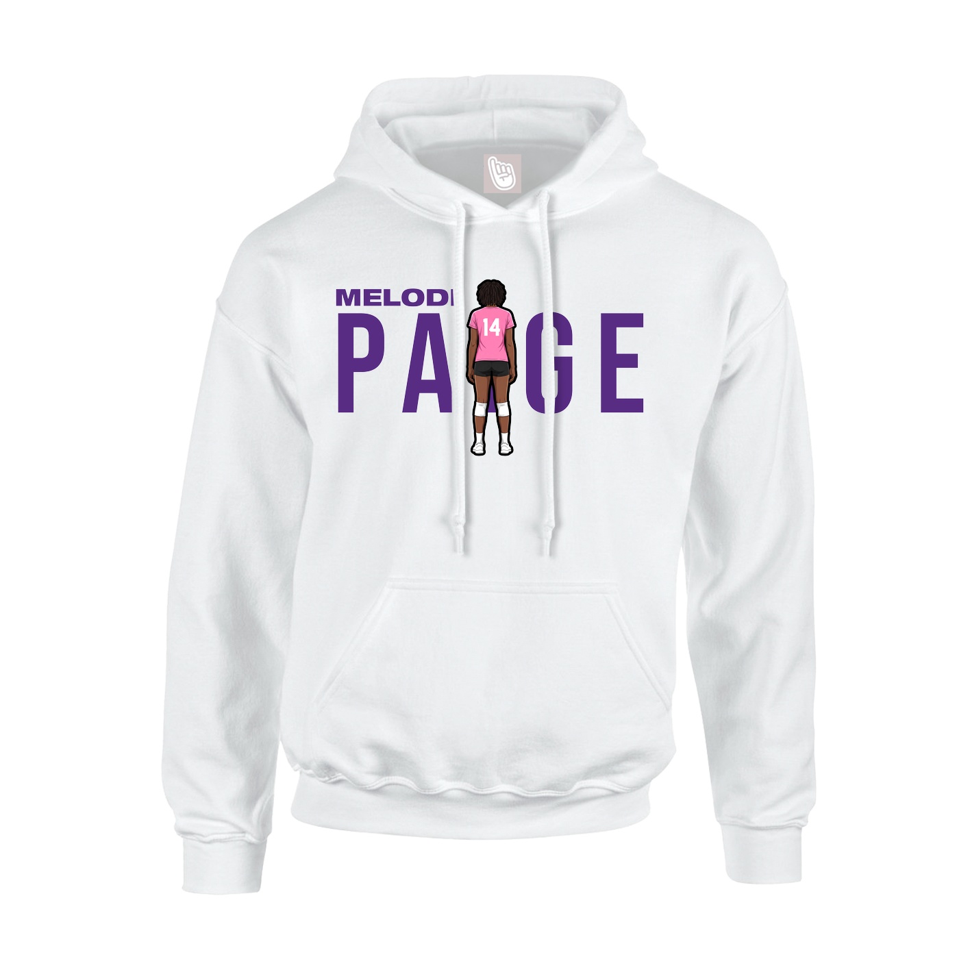 Hoodie — Player Name in White