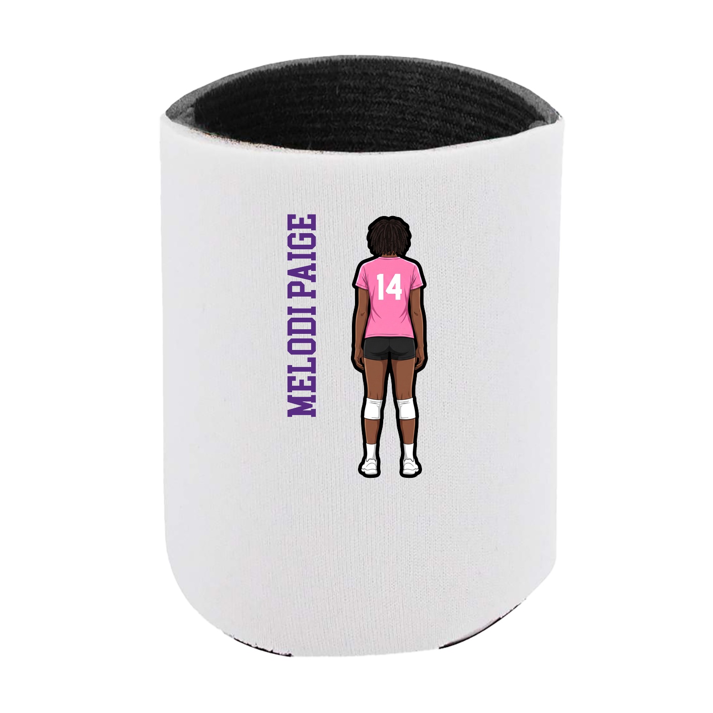 Can Holder — Name Vertical in White