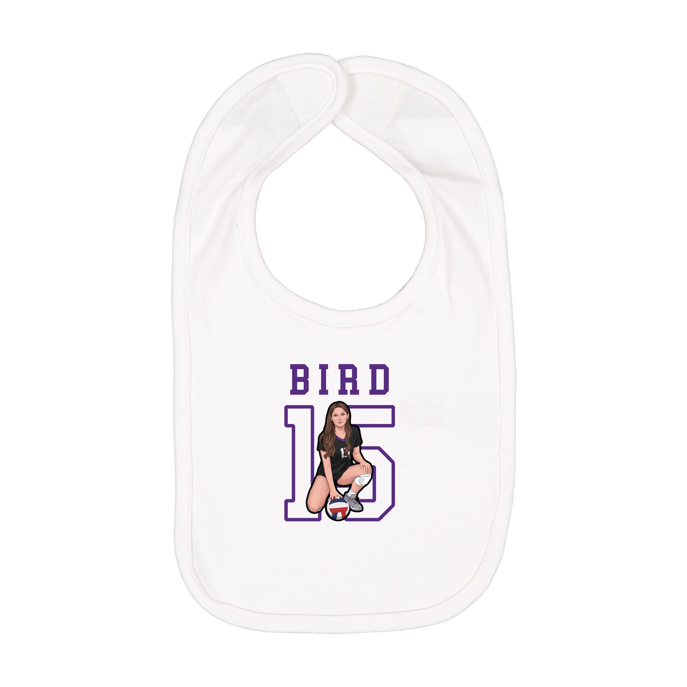 Infant Bib — Shirsey in White