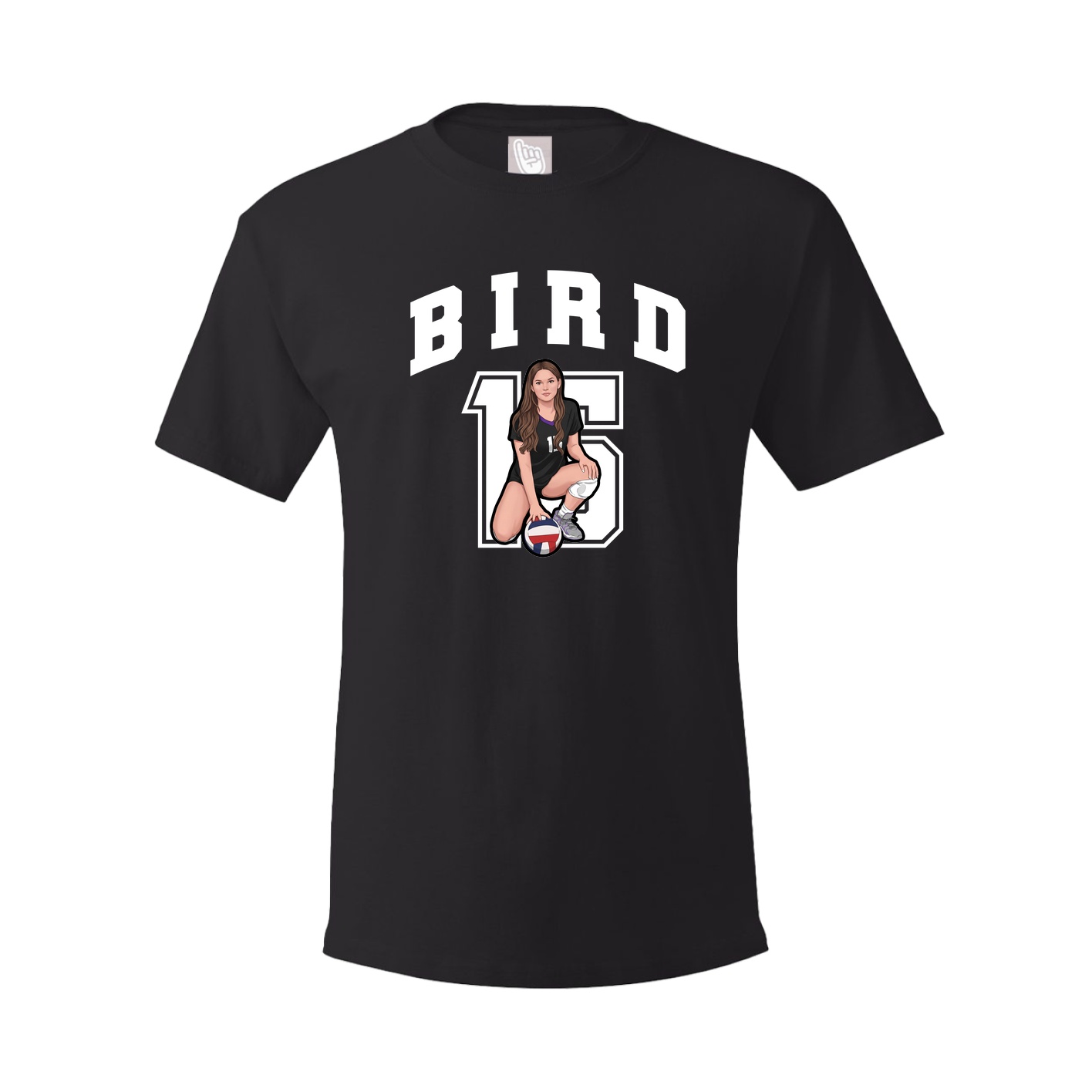 Youth Tee — Number in Black