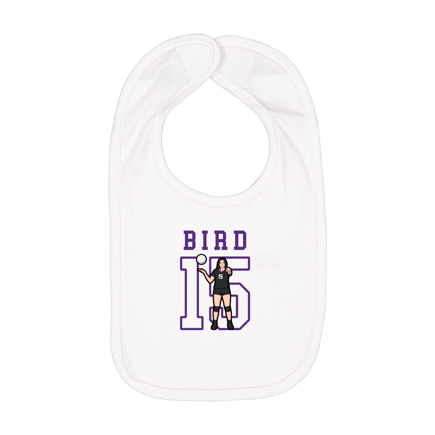 Infant Bib — Shirsey in White