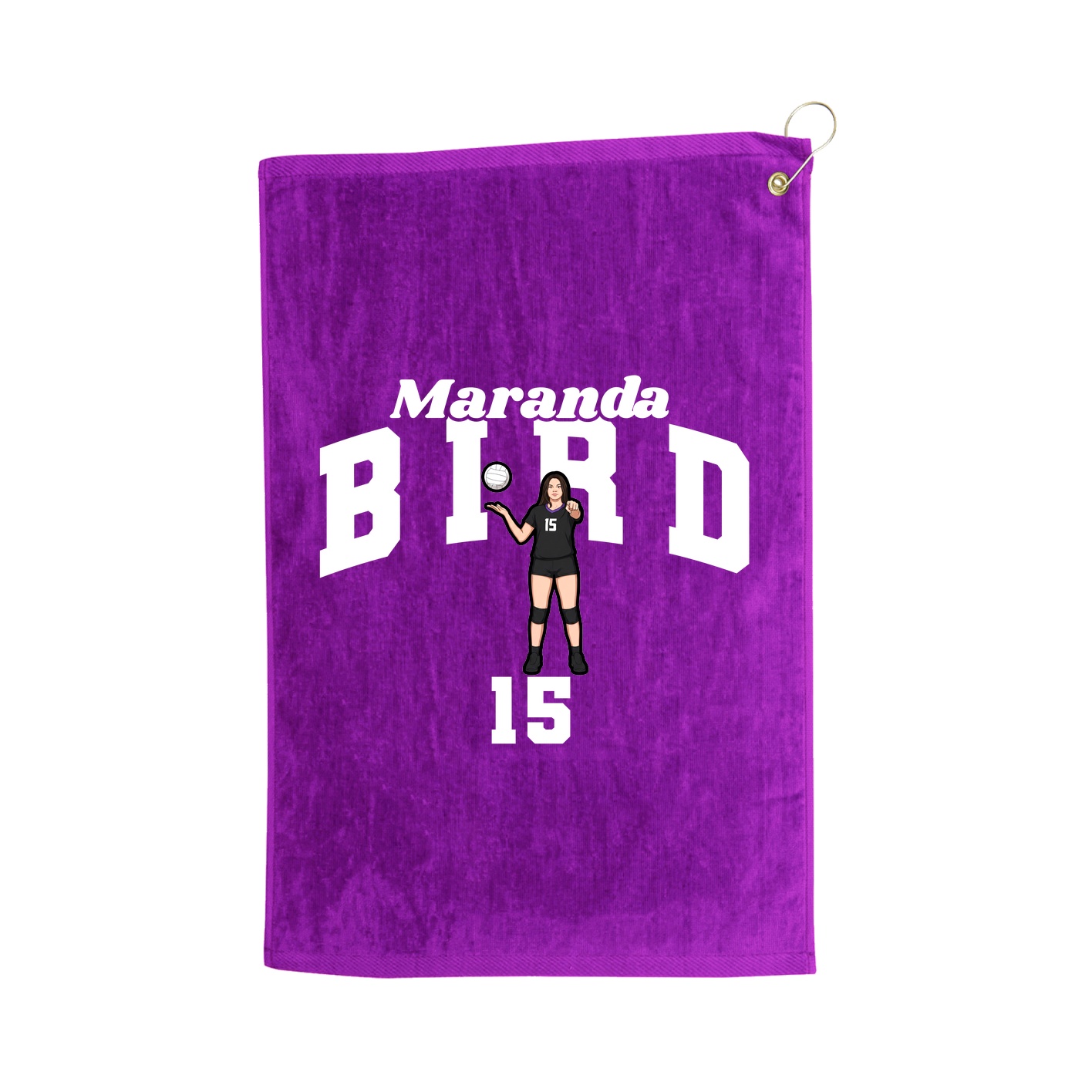 Golf Towel — Signature Arch in Purple