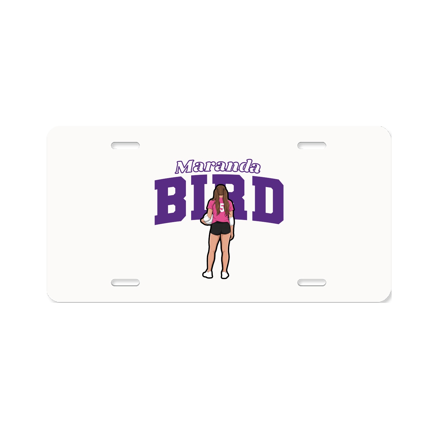 License Plate — Name Arch in Classic