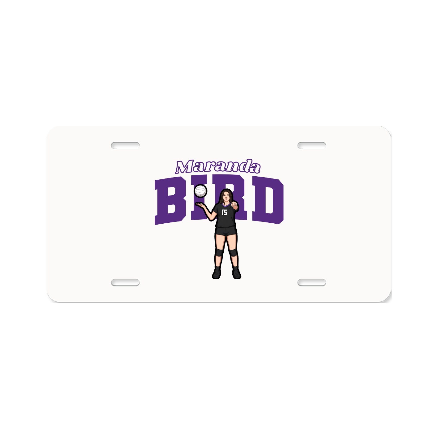 License Plate — Name Arch in Classic