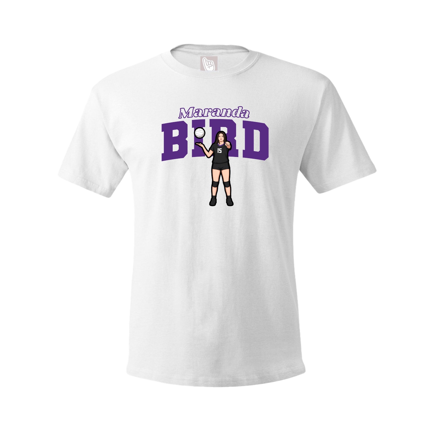 Tee — Name Arch in White