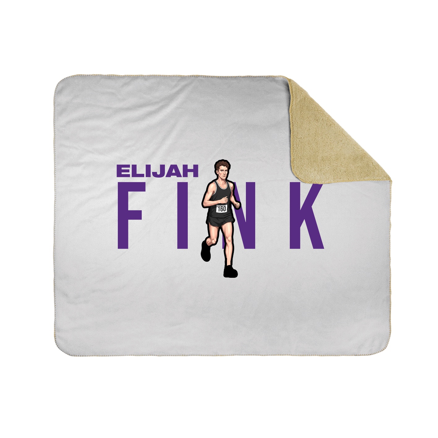 Throw Blanket — Player Name in White