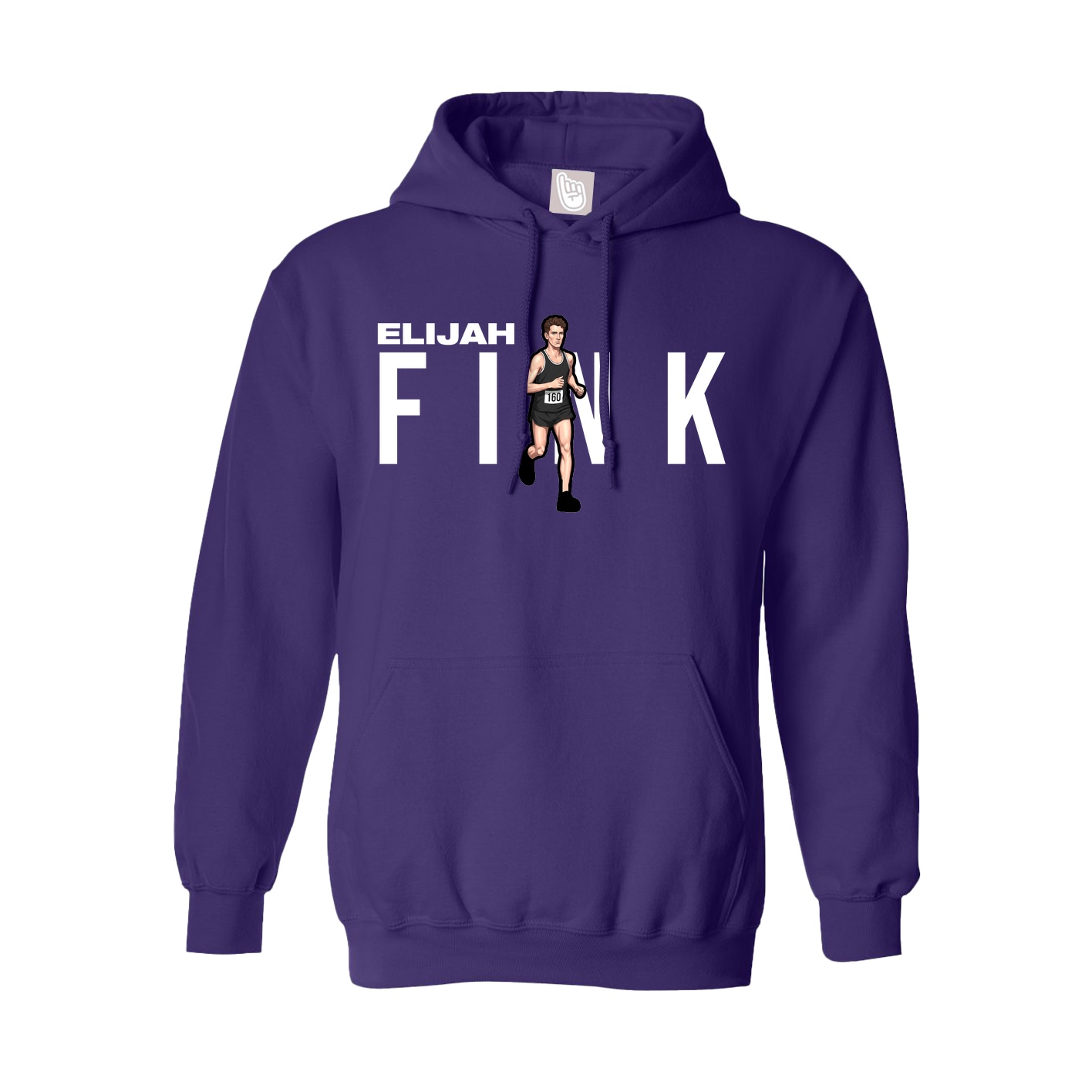 Hoodie — Player Name in Purple