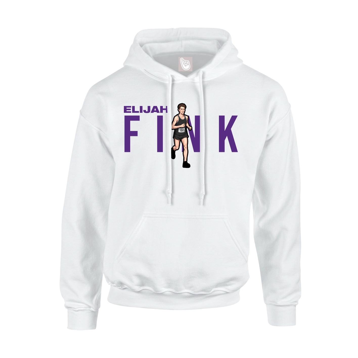 Youth Hoodie — Player Name in White