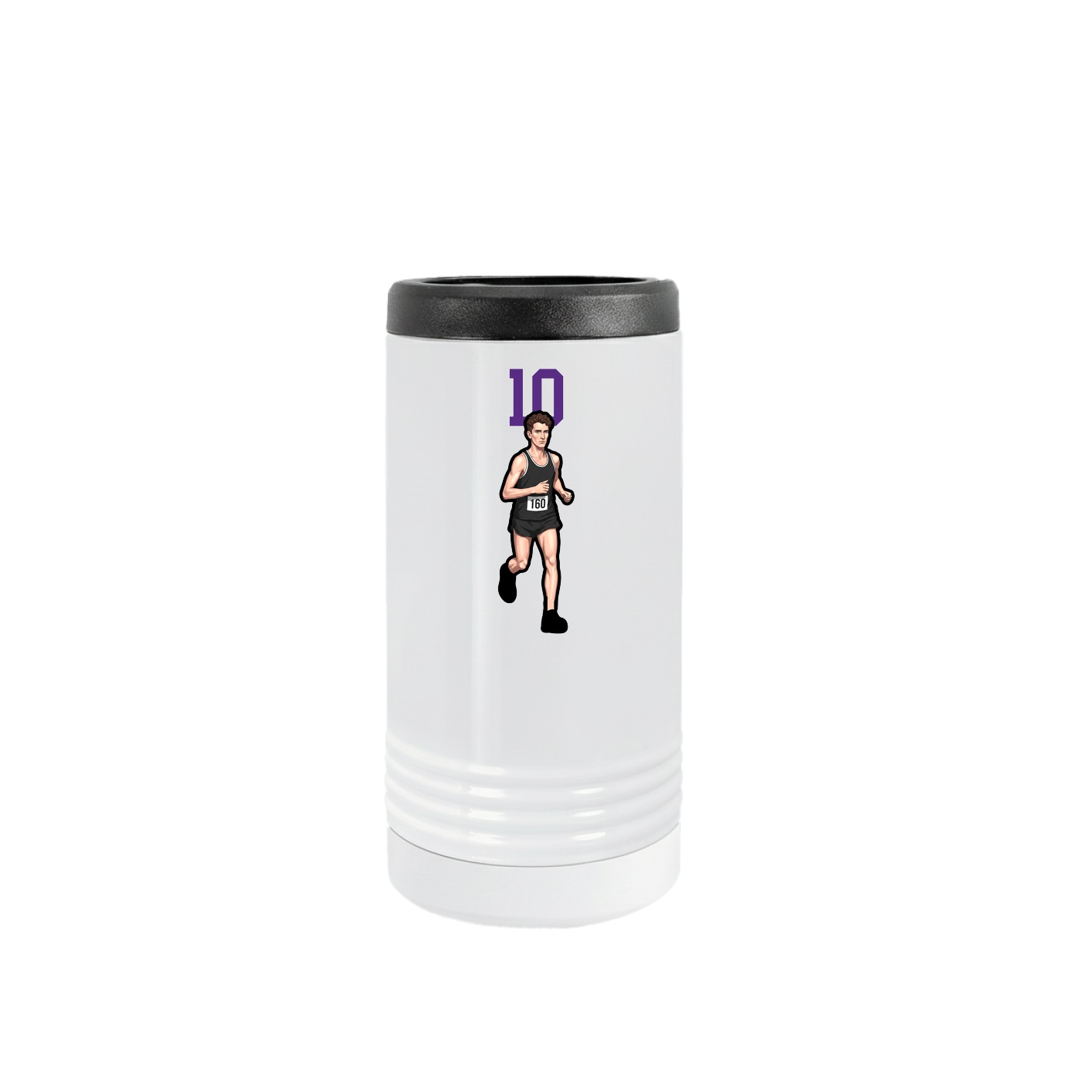 Slim Beverage Holder — Number Top in White