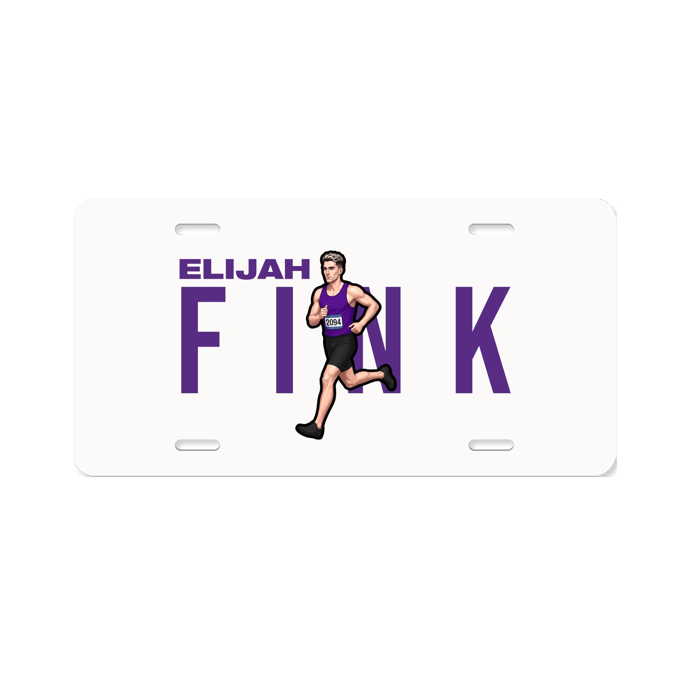 License Plate — Player Name in Classic