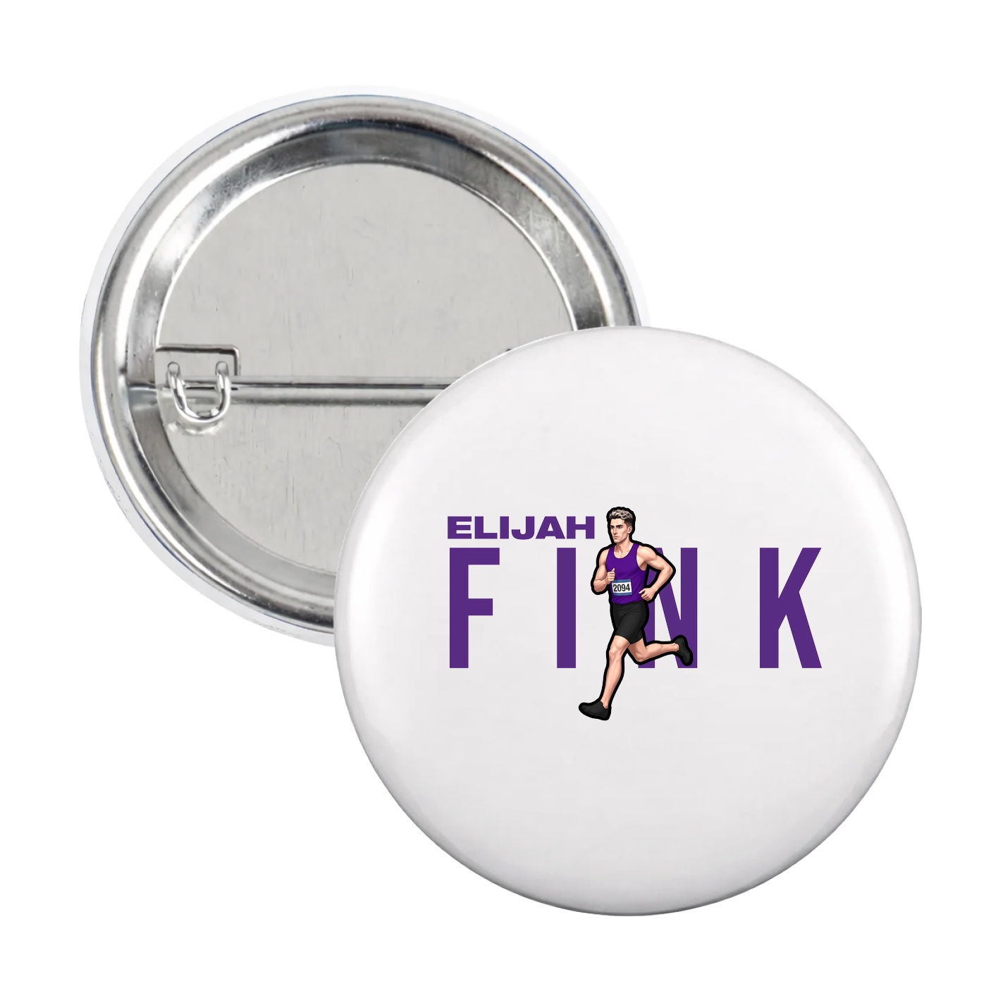 Game Day Button — Player Name in White