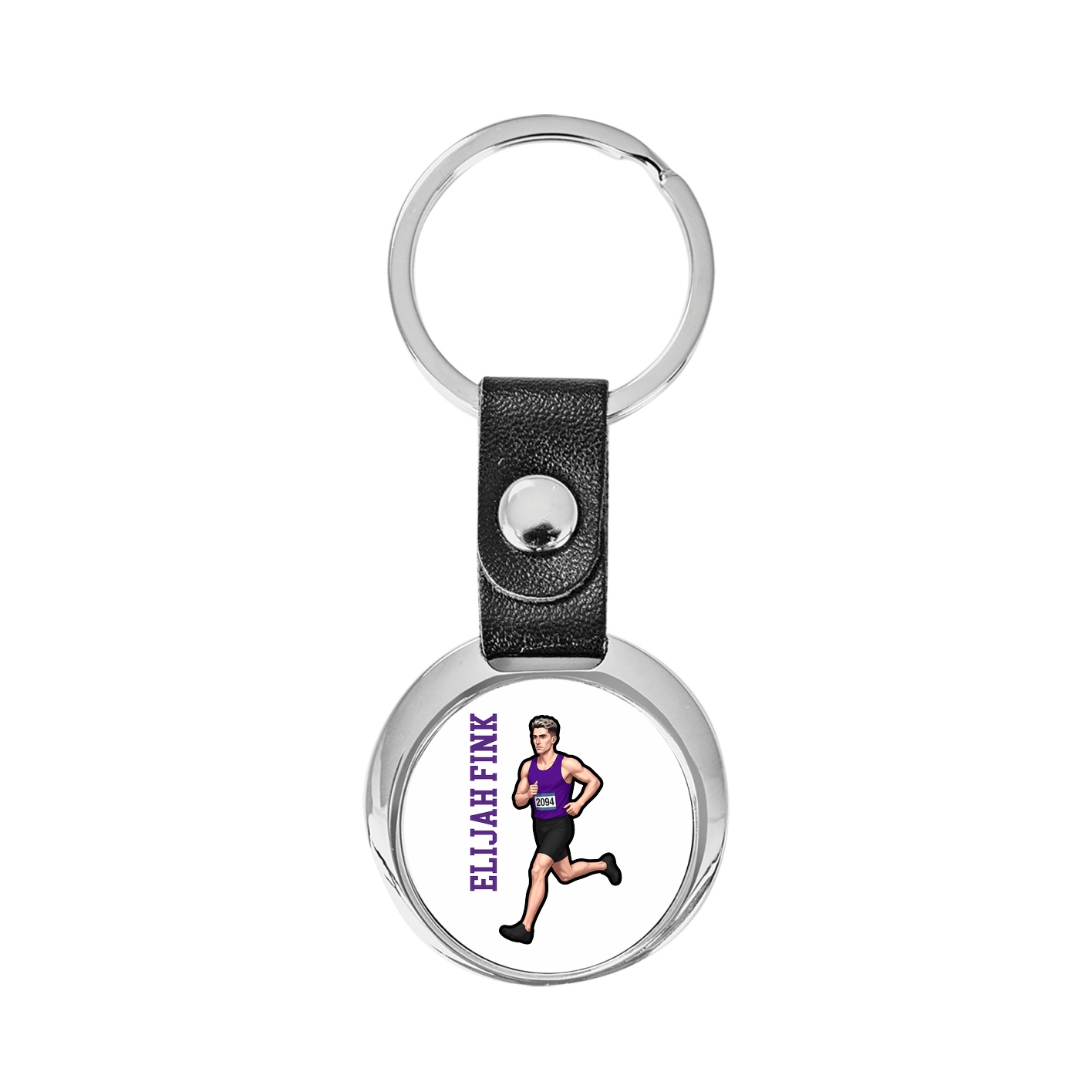 Key Chain — Name Vertical in Classic