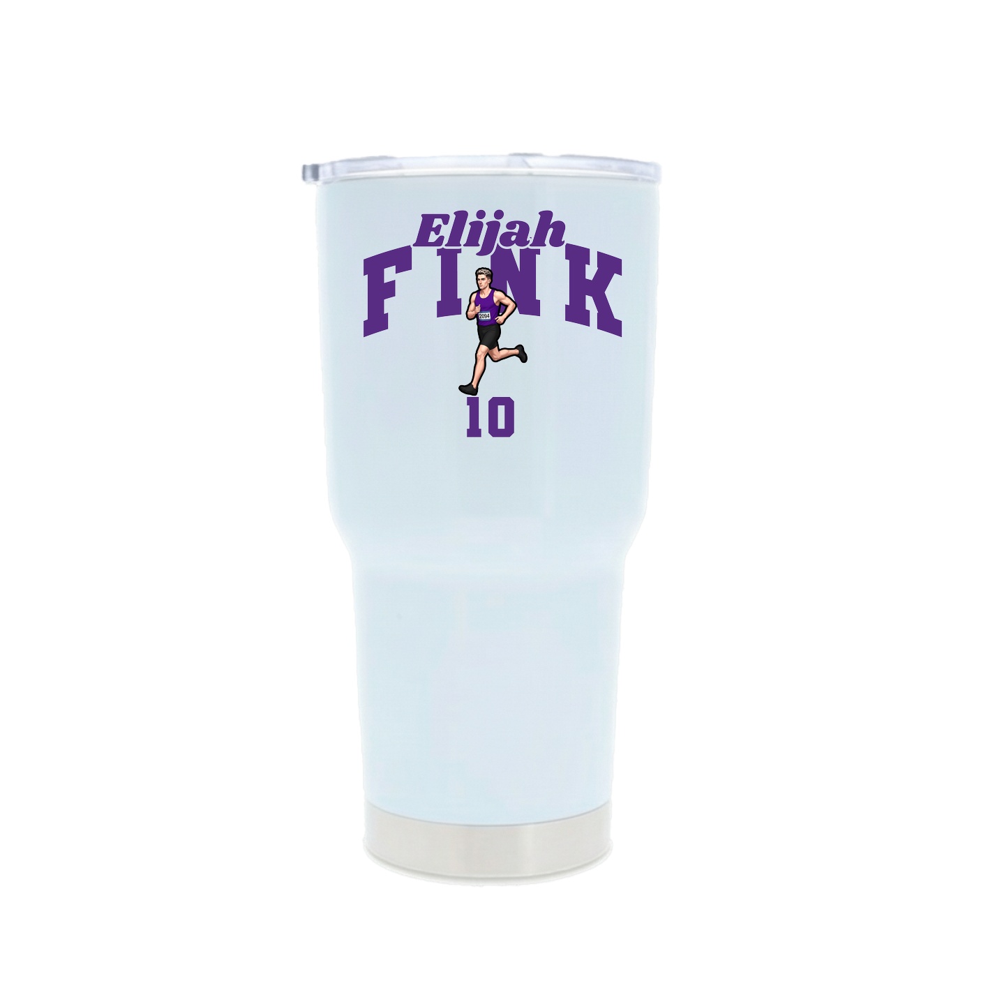 30oz Stainless Steel Tumbler — Signature Arch in White