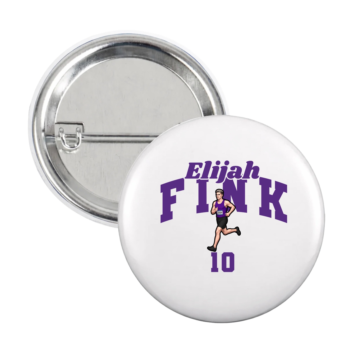 Game Day Button — Signature Arch in White