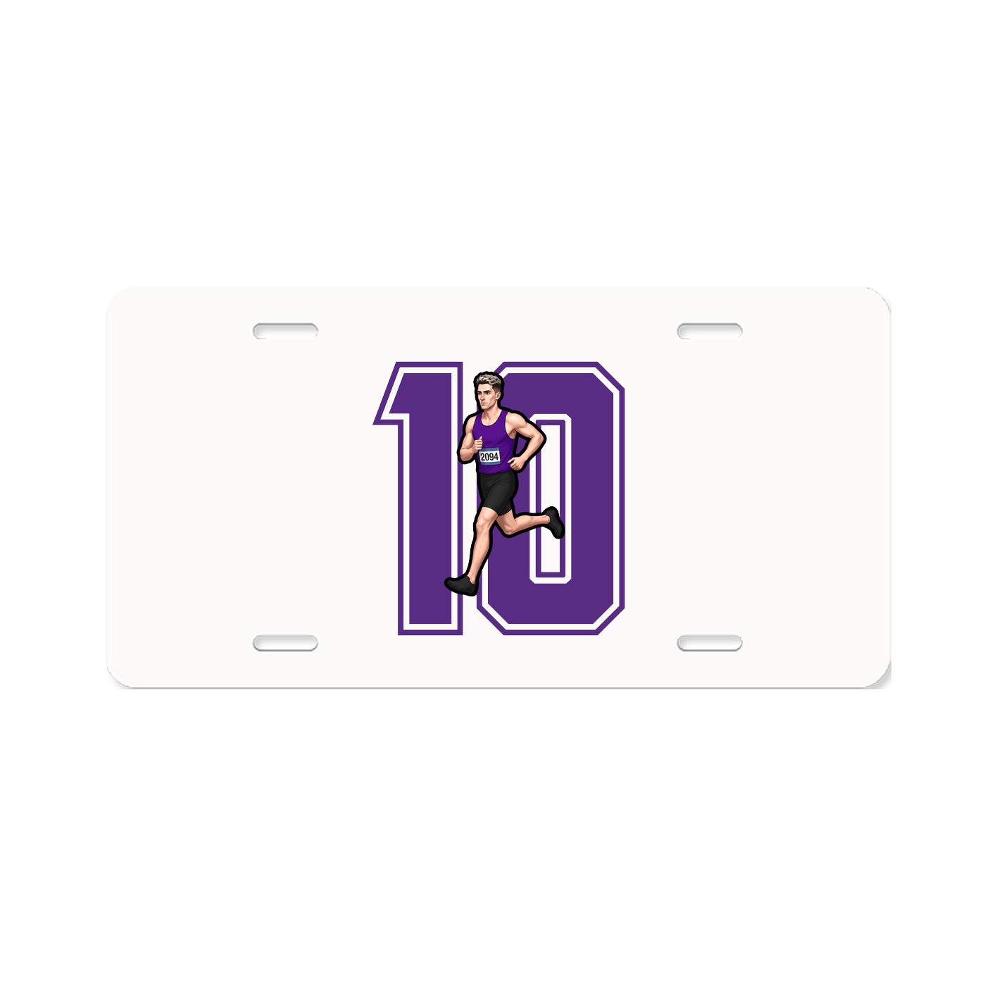 License Plate — Number in Classic