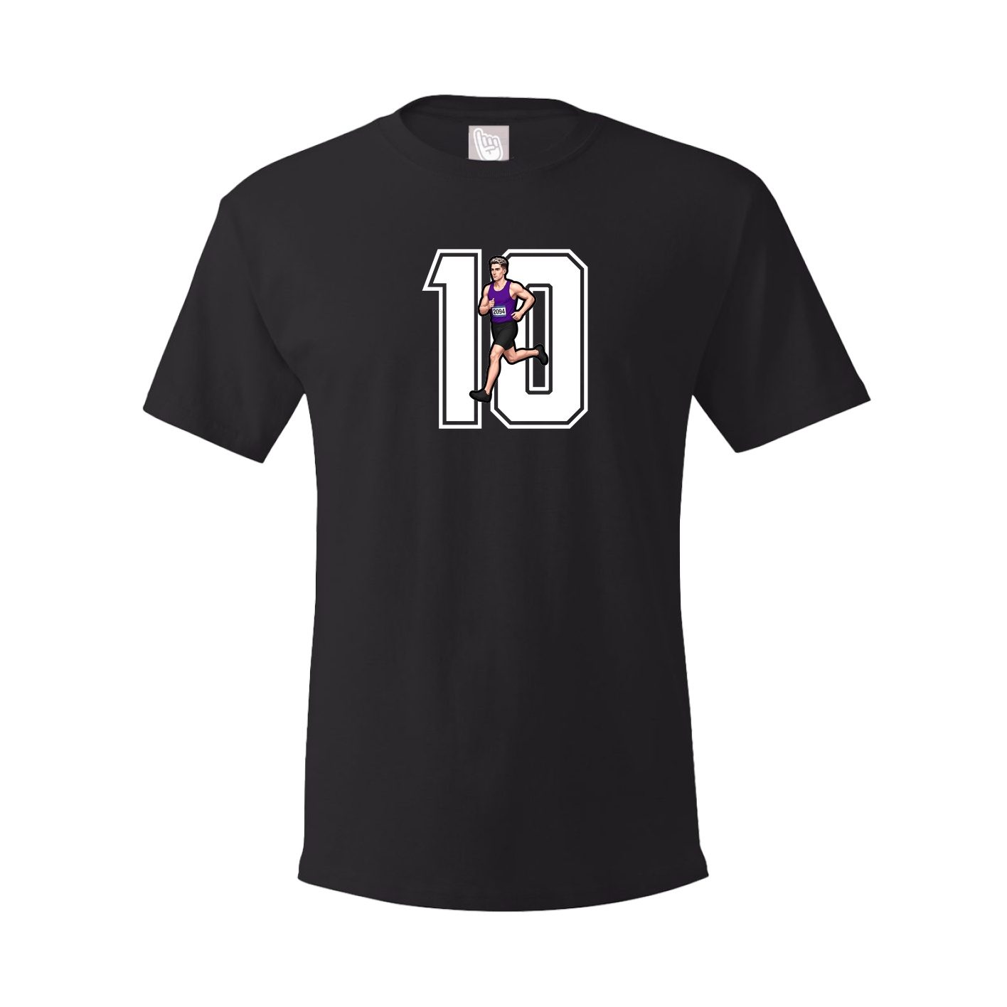 Youth Tee — Number in Black
