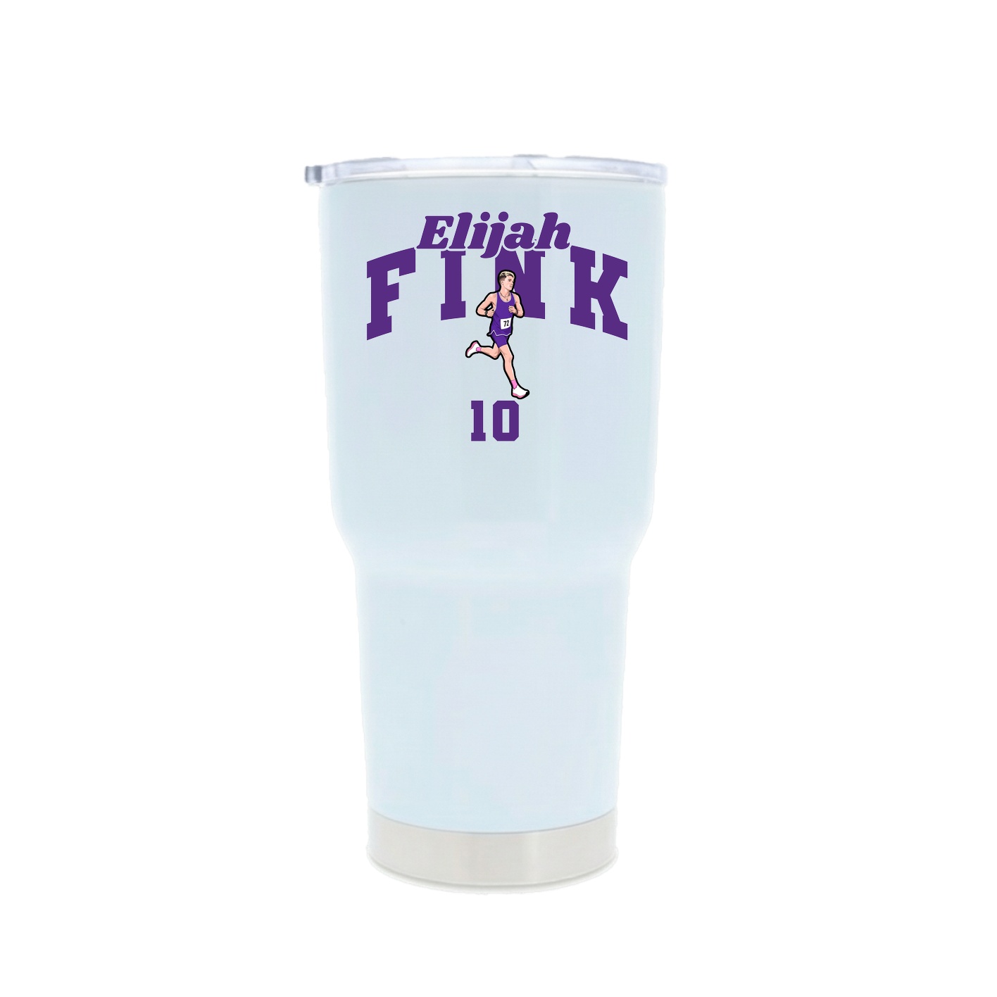 30oz Stainless Steel Tumbler — Signature Arch in White