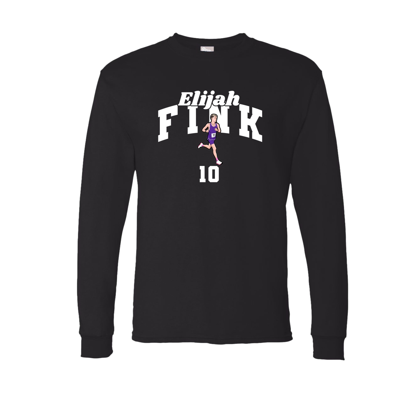 Long Sleeve Tee — Signature Arch in Black