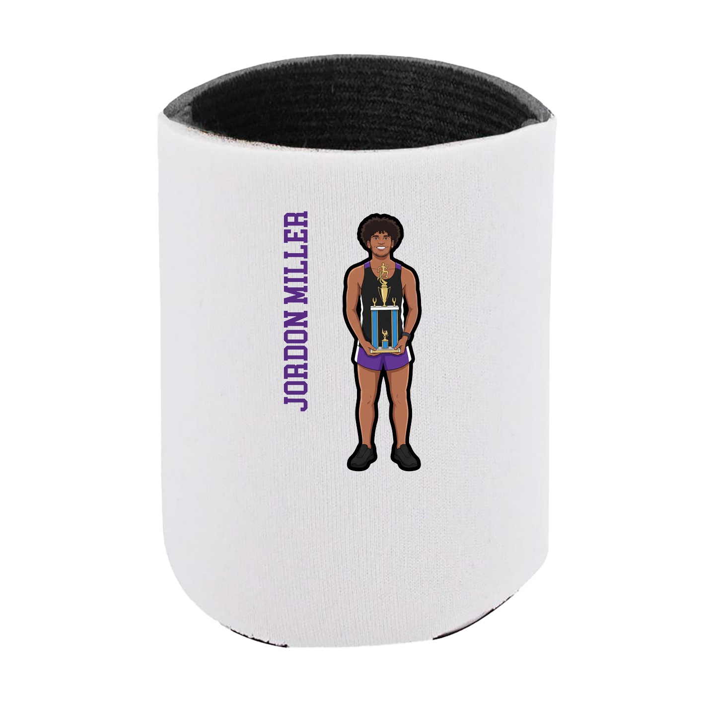 Can Holder — Name Vertical in White