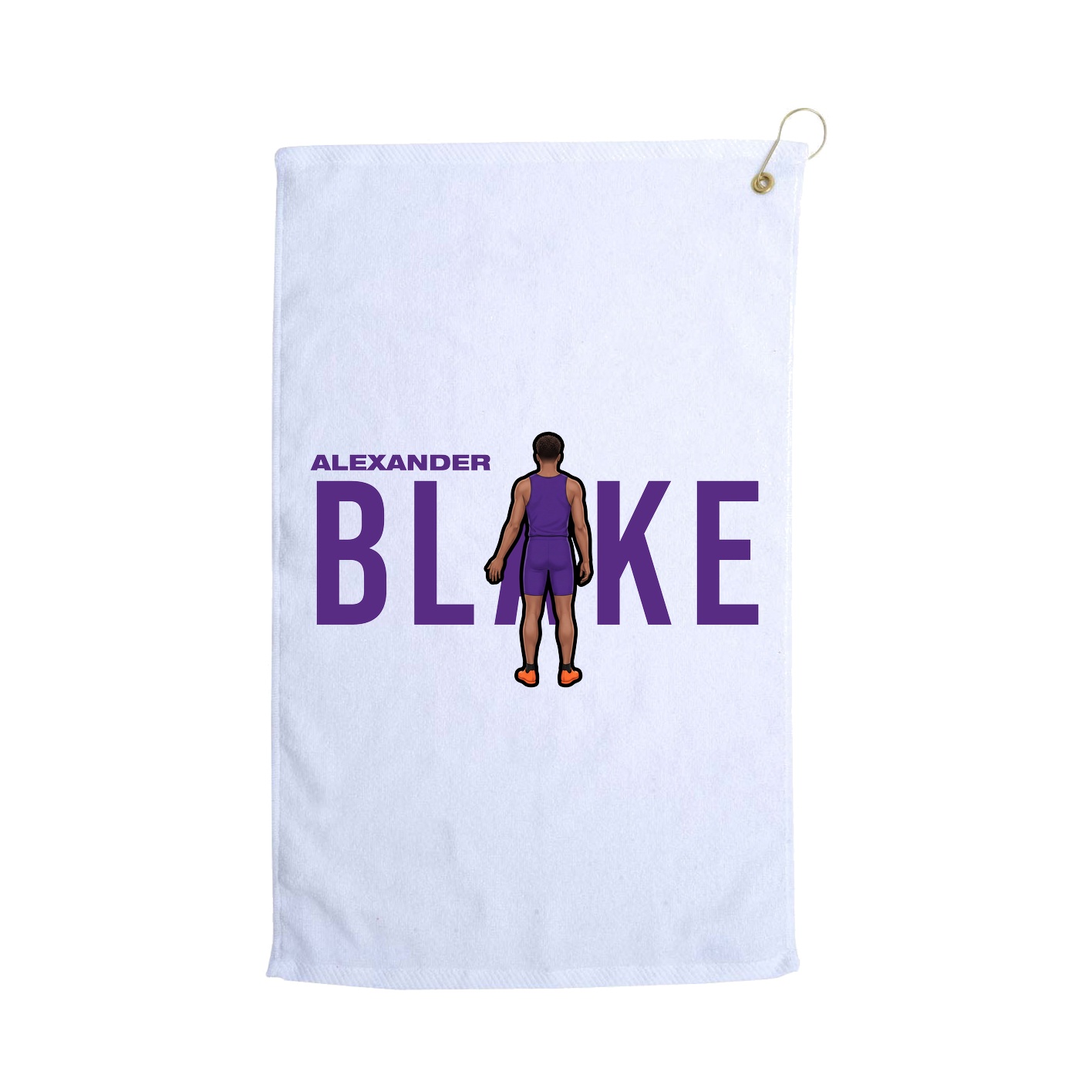 Golf Towel — Player Name in White