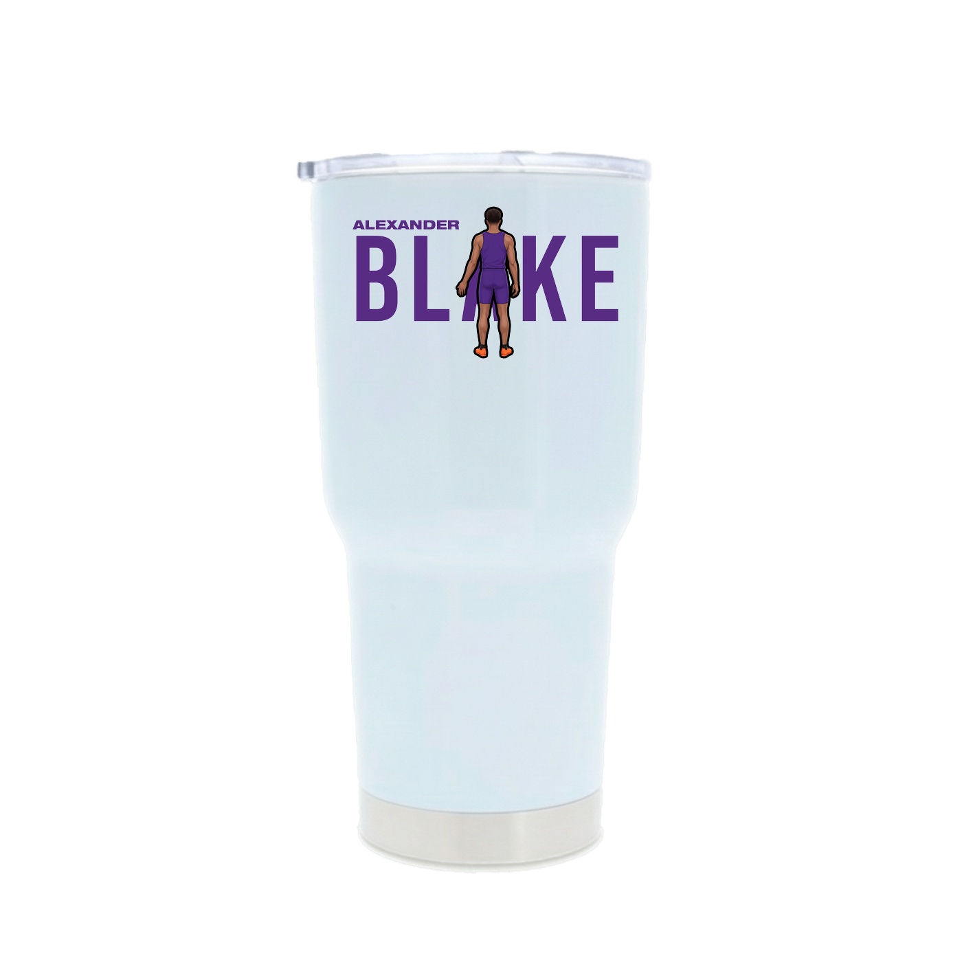 30oz Stainless Steel Tumbler — Player Name in White