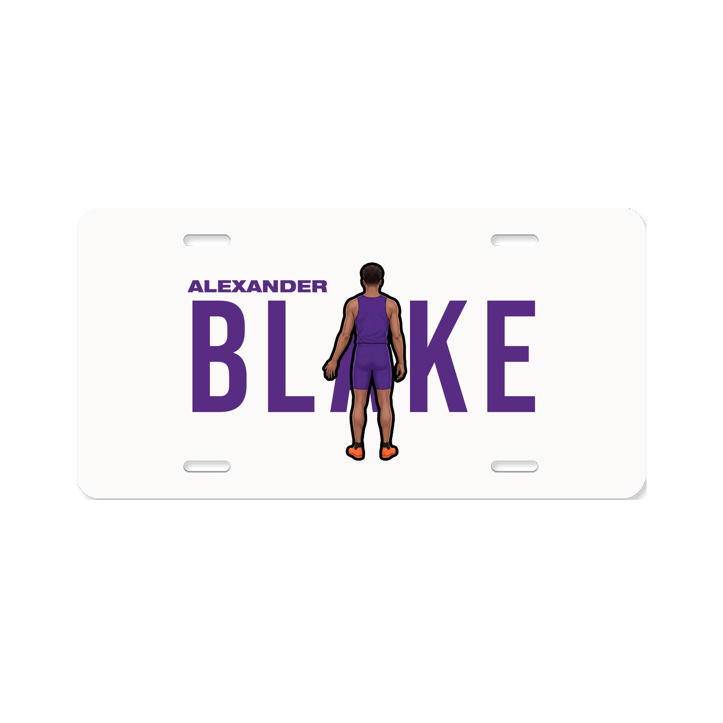 License Plate — Player Name in Classic