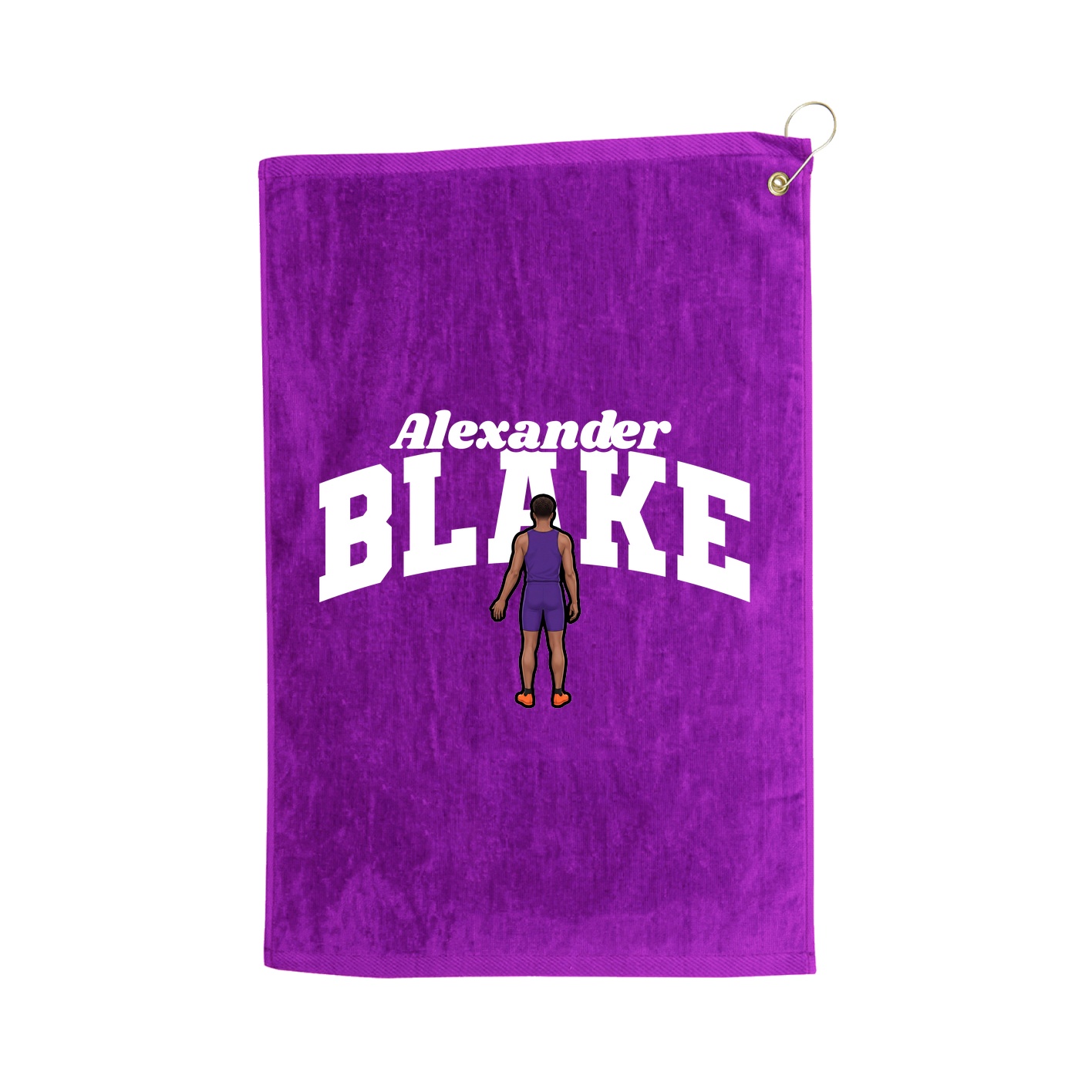 Golf Towel — Signature Arch in Purple