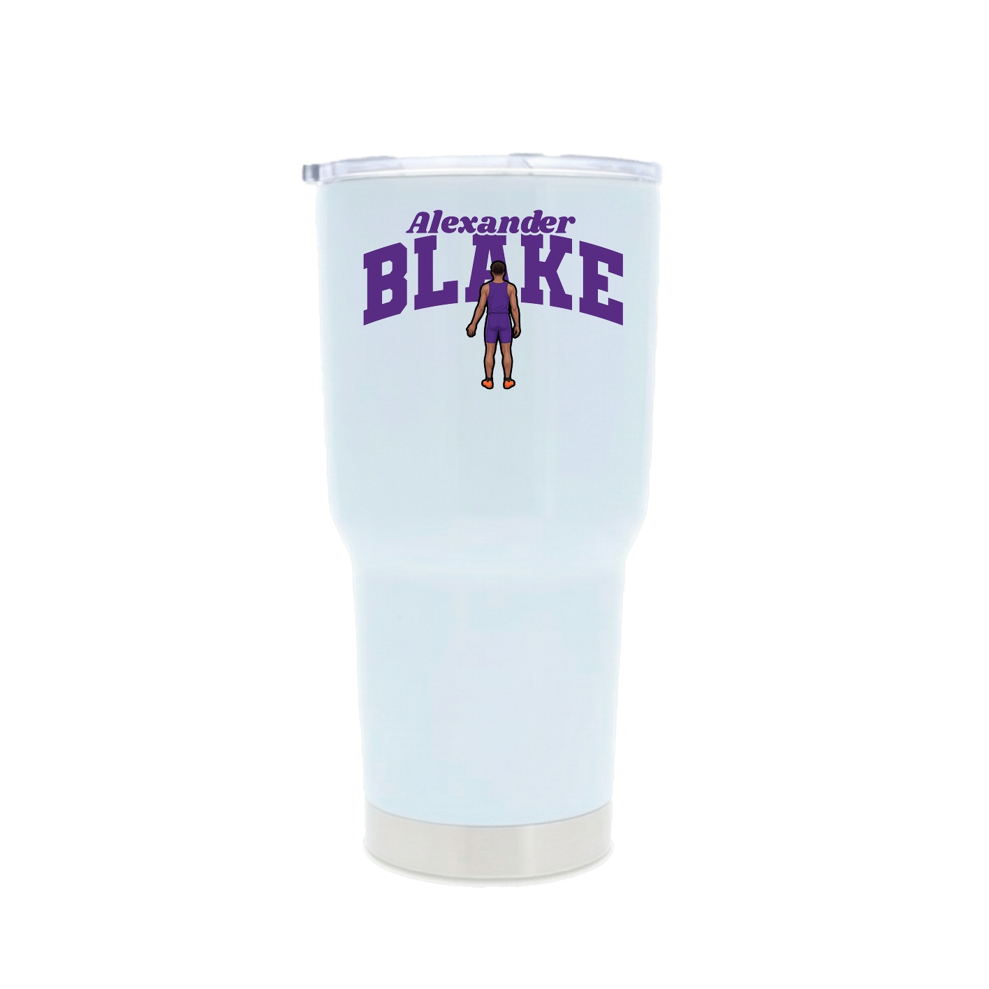 30oz Stainless Steel Tumbler — Signature Arch in White